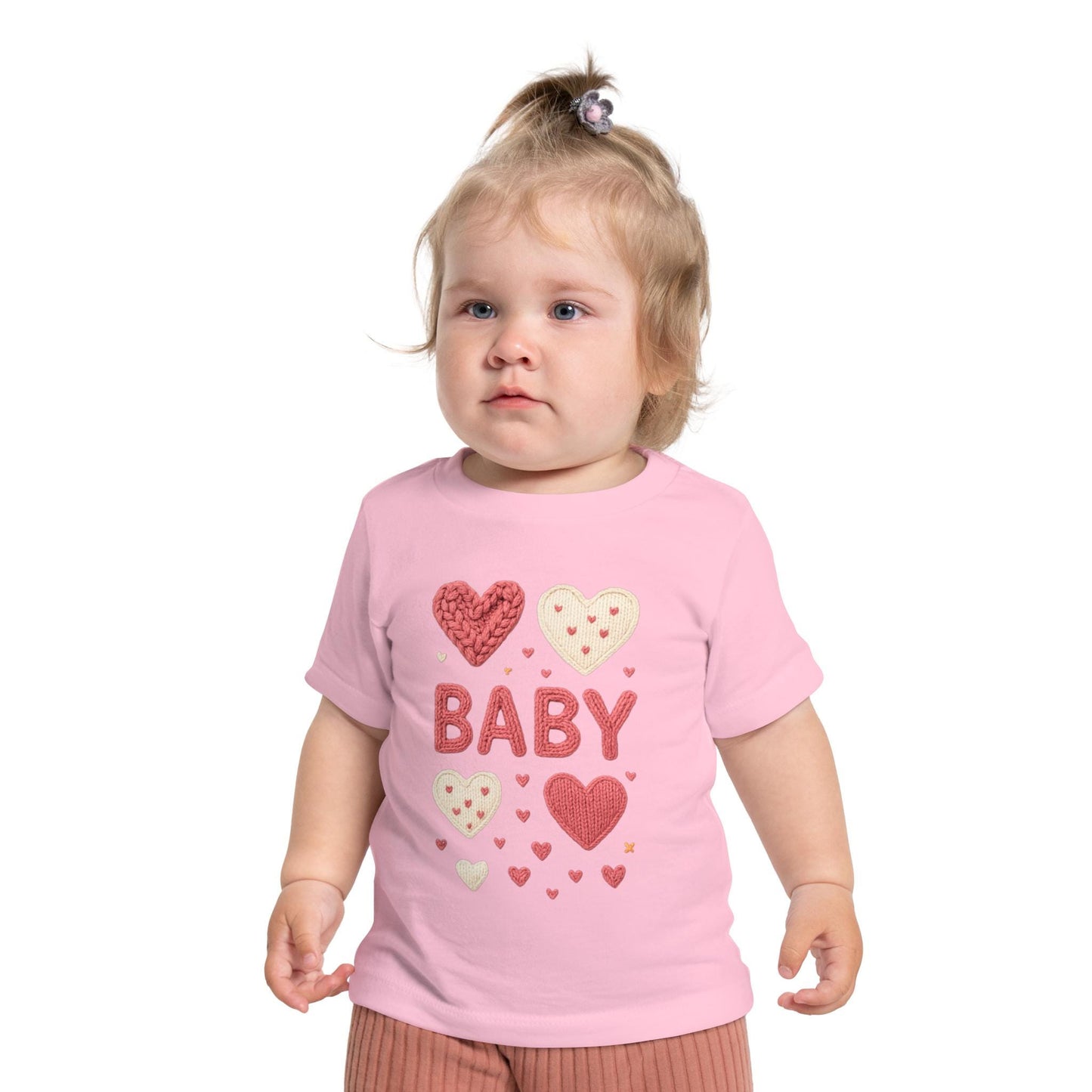 Baby Girl Heart Patch Shirt | Valentine Infant Tee