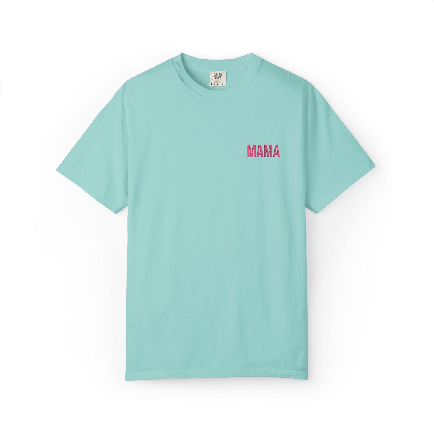 Mama Embroidered T-Shirt: Garment-Dyed Ring-Spun Cotton Tee