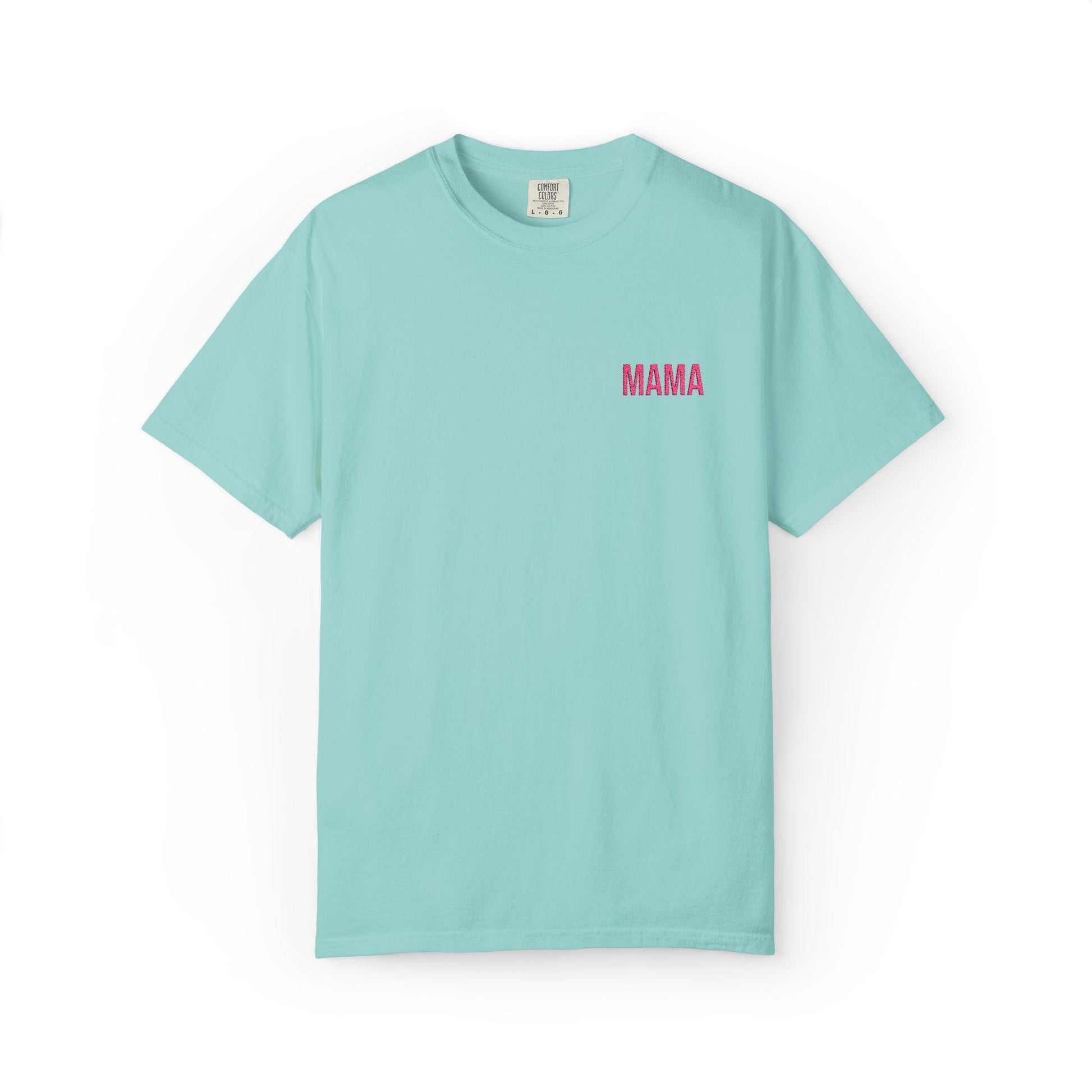 Mama Embroidered T-Shirt: Garment-Dyed Ring-Spun Cotton Tee