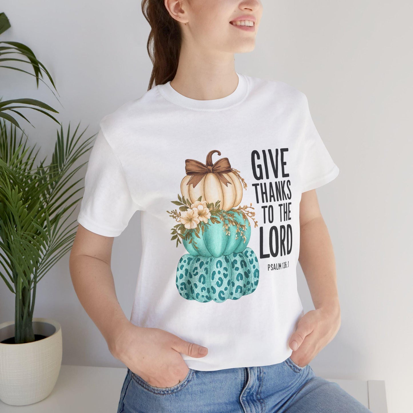 Thankful Pumpkin Tee: Christian Thanksgiving T-Shirt