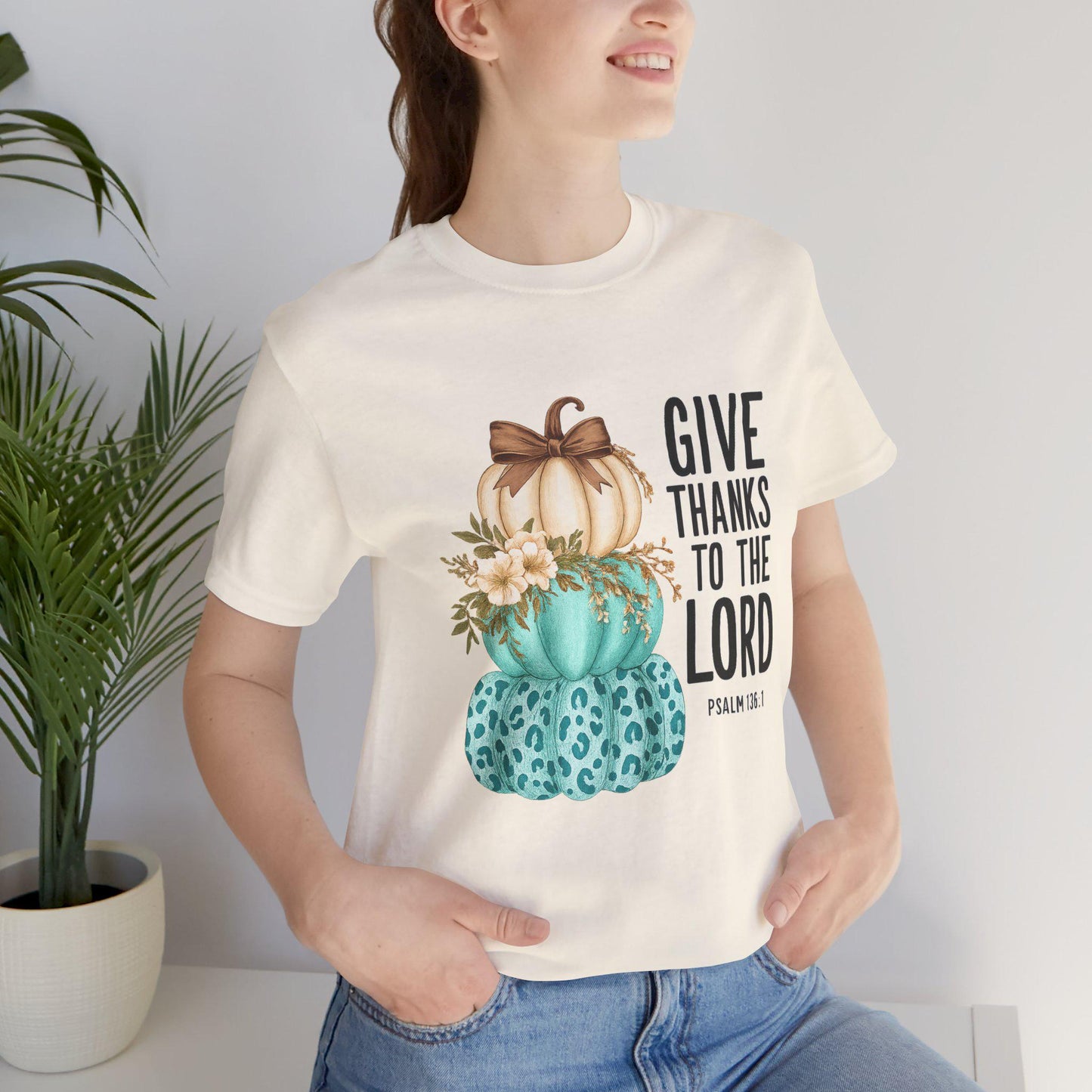 Thankful Pumpkin Tee: Christian Thanksgiving T-Shirt