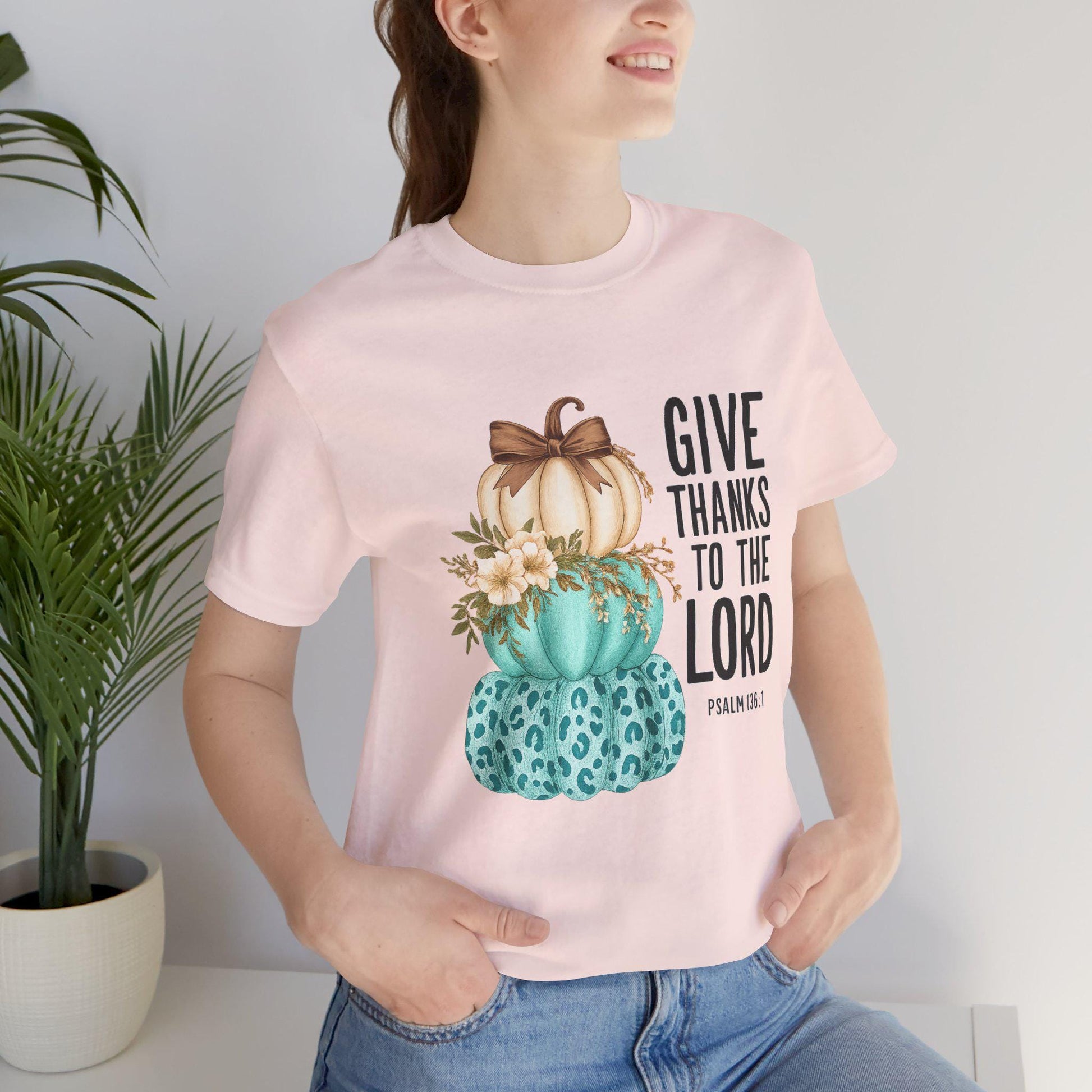 Thankful Pumpkin Tee: Christian Thanksgiving T-Shirt