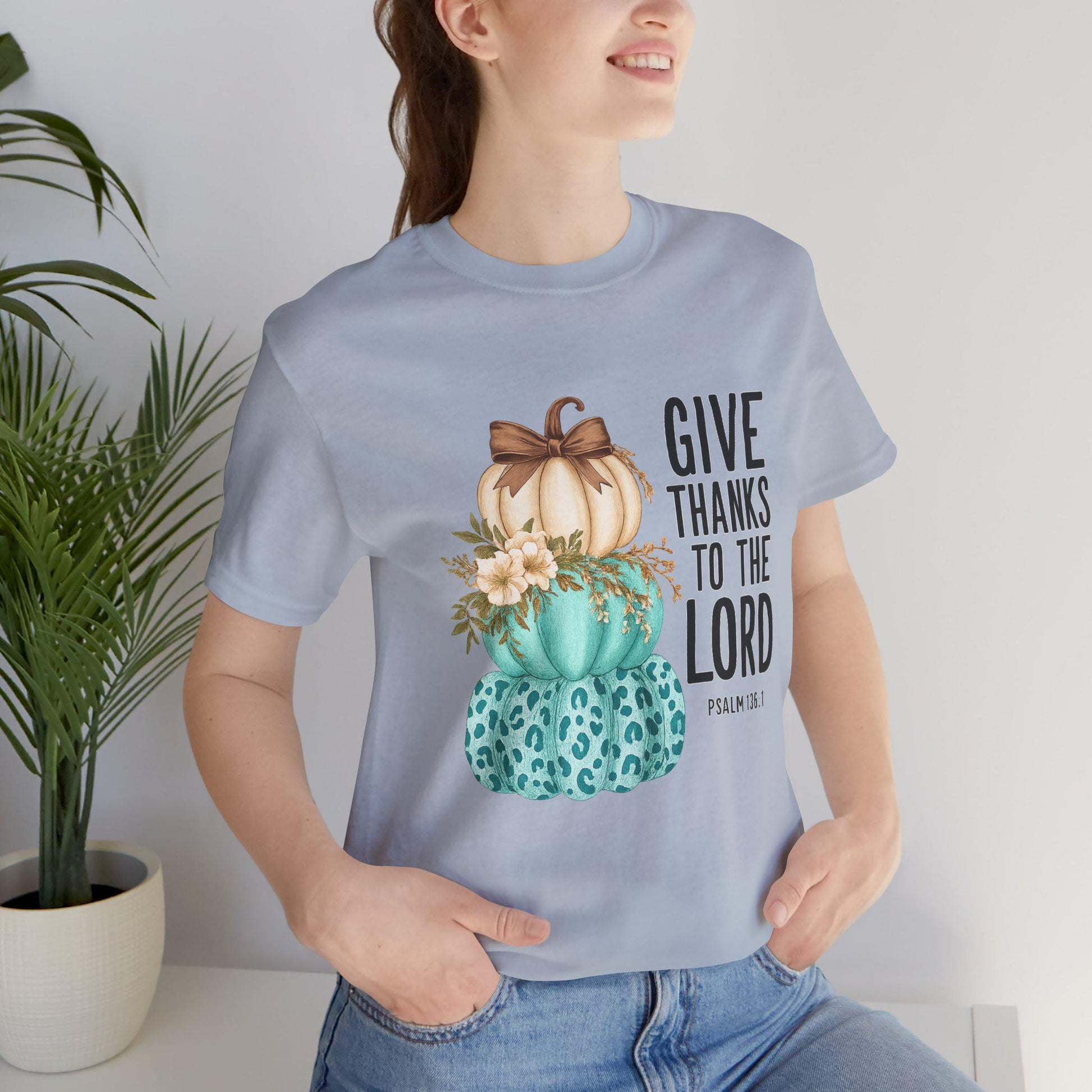 Thankful Pumpkin Tee: Christian Thanksgiving T-Shirt