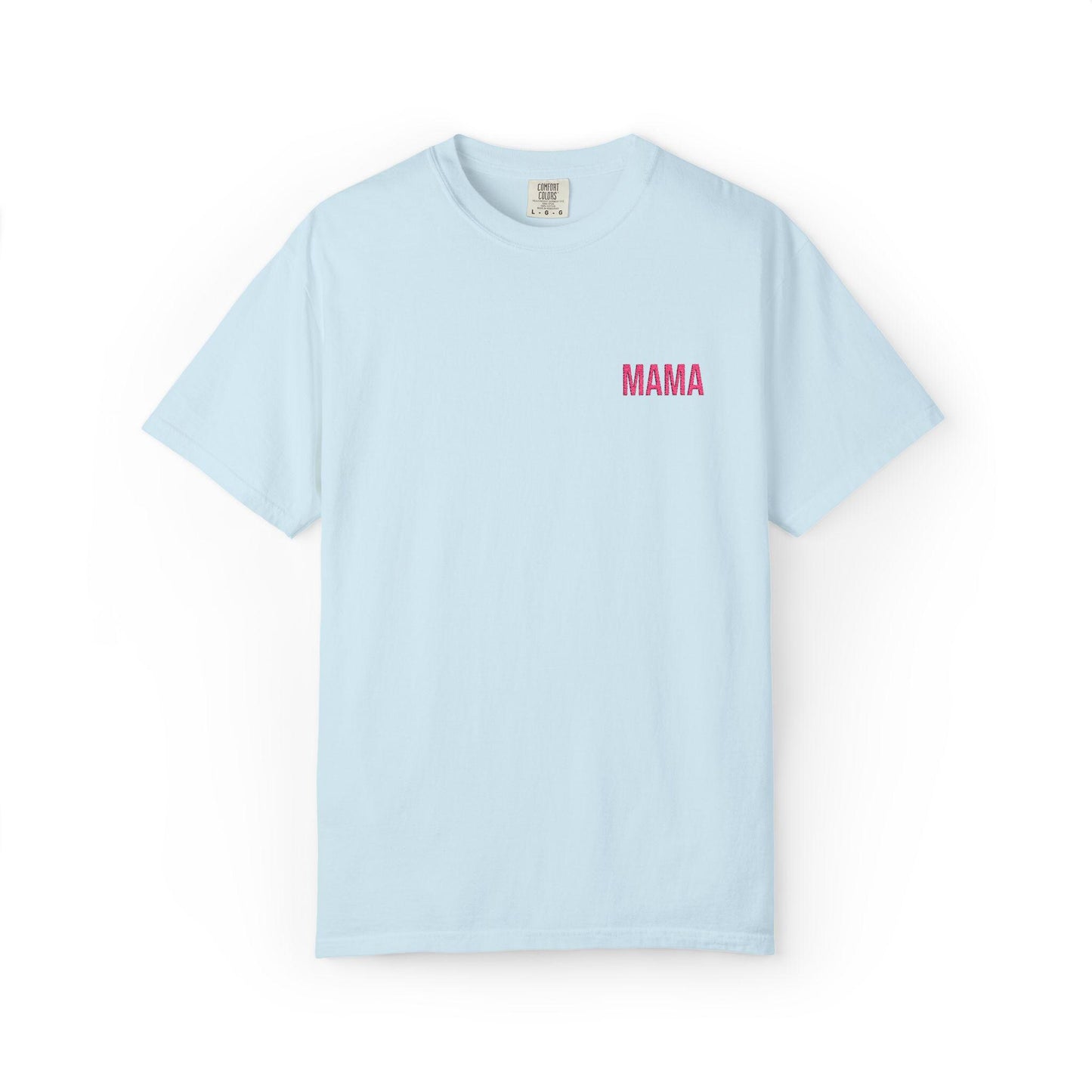 Mama Embroidered T-Shirt: Garment-Dyed Ring-Spun Cotton Tee