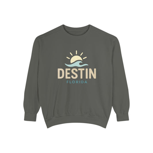 Destin Florida Sunset Sweatshirt | Beach Sunrise Graphic Pullover