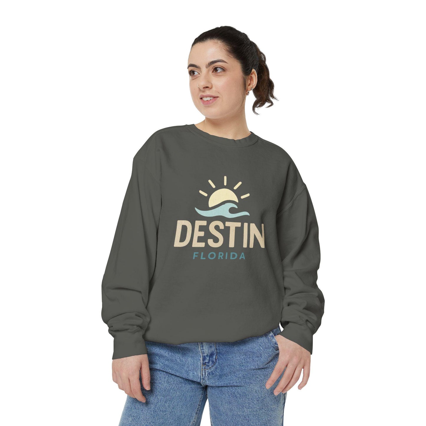 Destin Florida Sunset Sweatshirt | Beach Sunrise Graphic Pullover