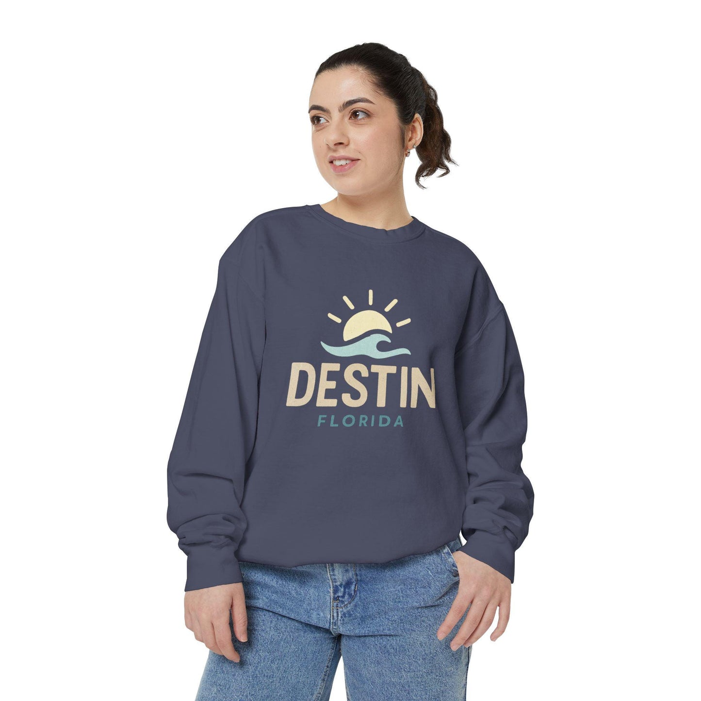 Destin Florida Sunset Sweatshirt | Beach Sunrise Graphic Pullover