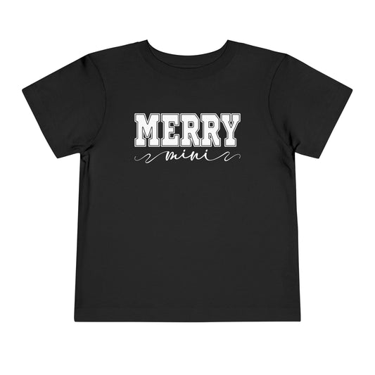 Merry Mini Toddler Tee | Toddler Christmas T-Shirt