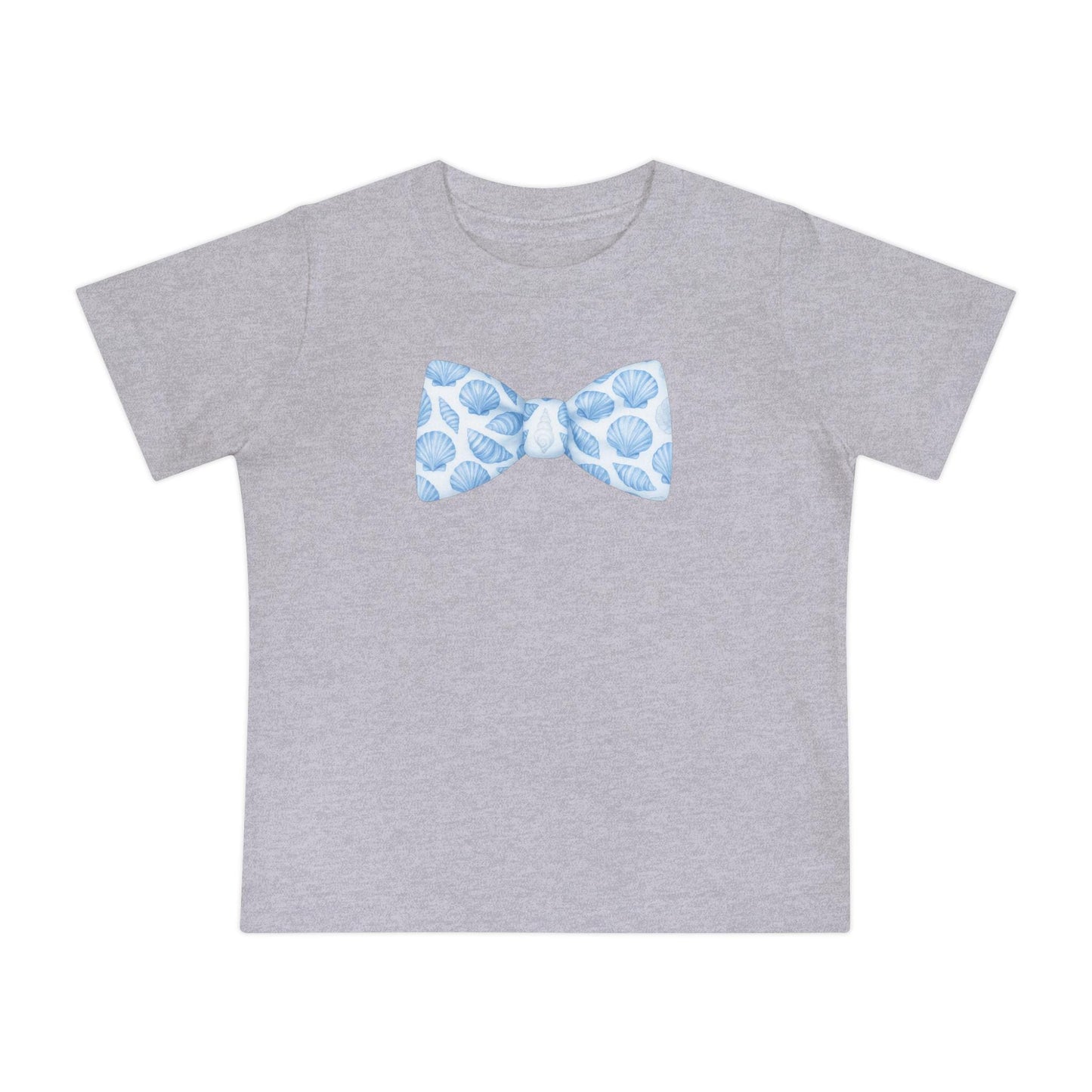 Boy Seashell Bow Tie Baby T-Shirt | Nautical Sea Shells