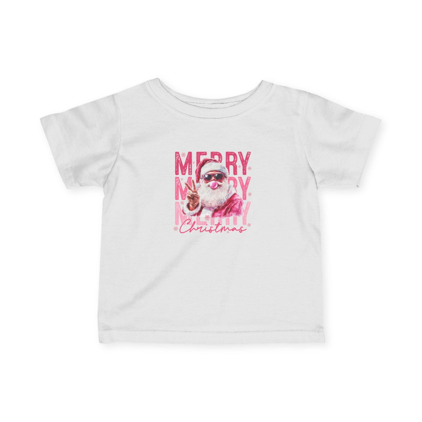 Santa Infant Tee | Pink Vintage Santa Christmas