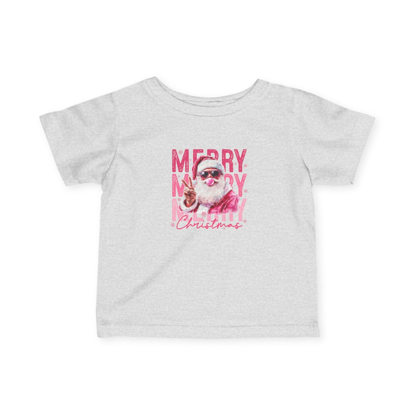 Santa Infant Tee | Pink Vintage Santa Christmas