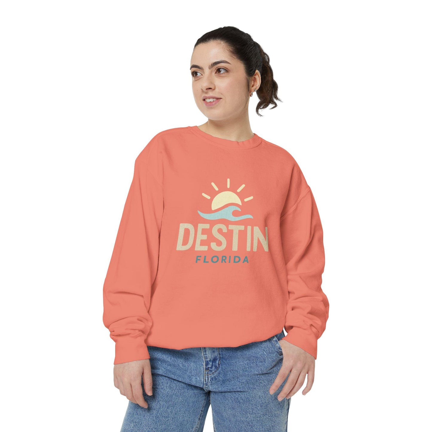 Destin Florida Sunset Sweatshirt | Beach Sunrise Graphic Pullover