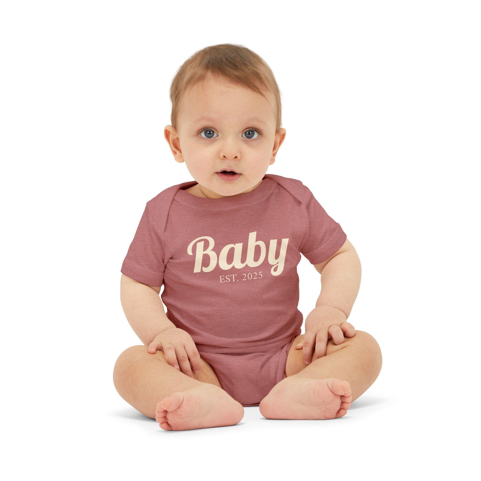 Baby EST. 2025 Infant Jersey One Piece | Baby Bodysuit