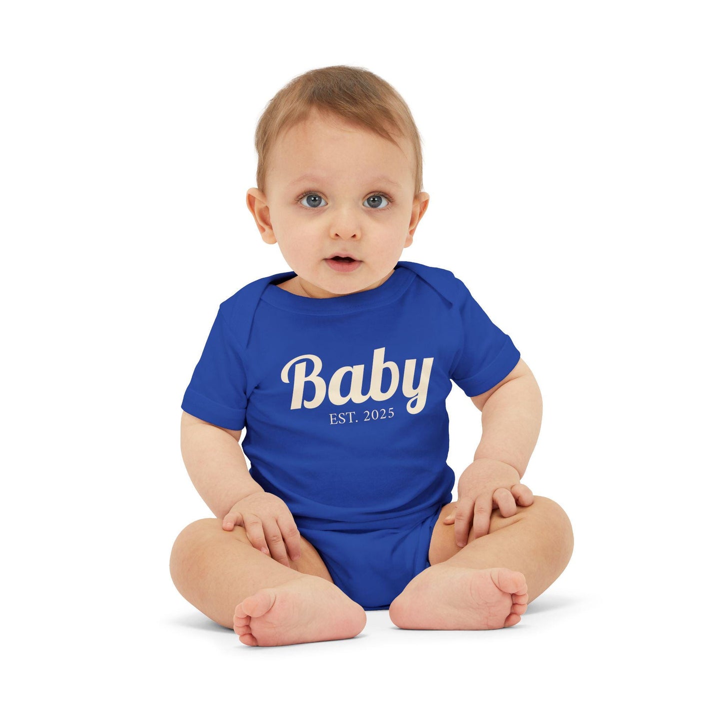 Baby EST. 2025 Infant Jersey One Piece | Baby Bodysuit