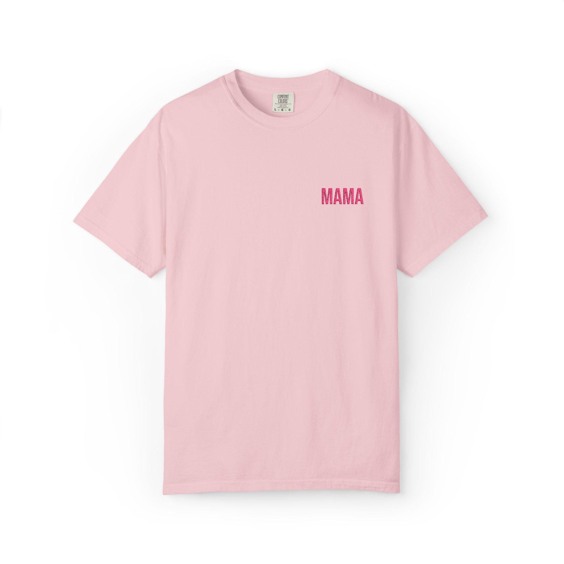 Mama Embroidered T-Shirt: Garment-Dyed Ring-Spun Cotton Tee