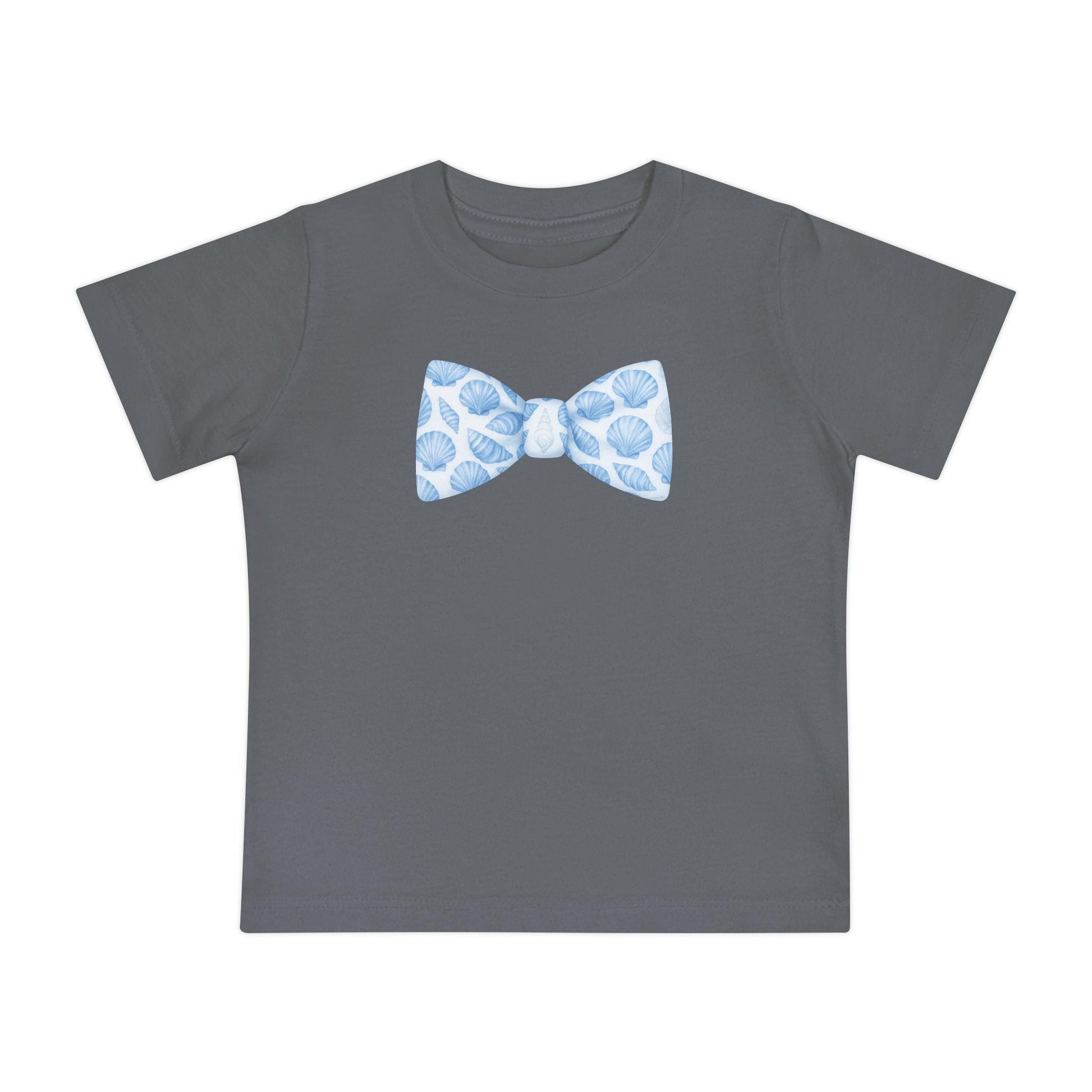 Boy Seashell Bow Tie Baby T-Shirt | Nautical Sea Shells