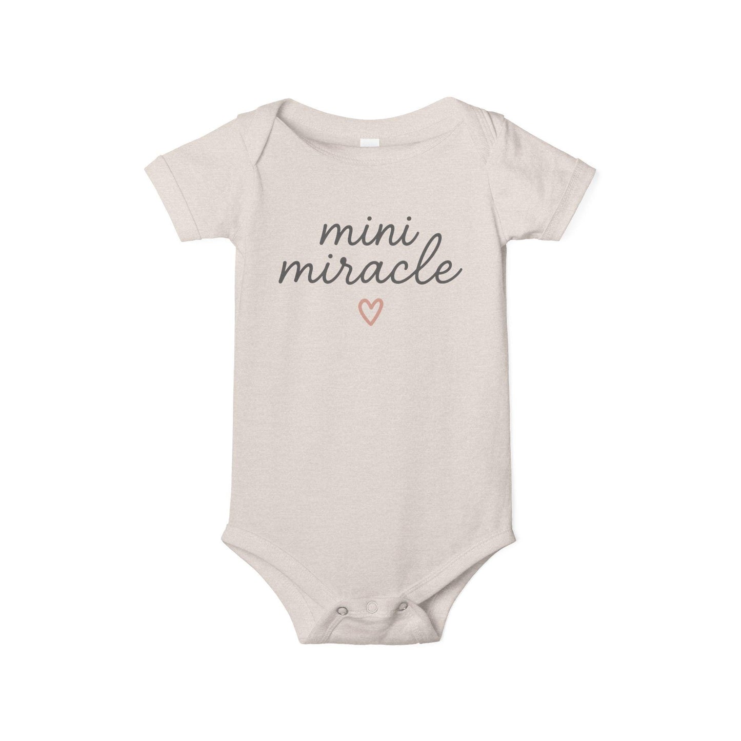 Mini Miracle Infant Onesie | Matching Baby and Mom Bodysuit for Baby