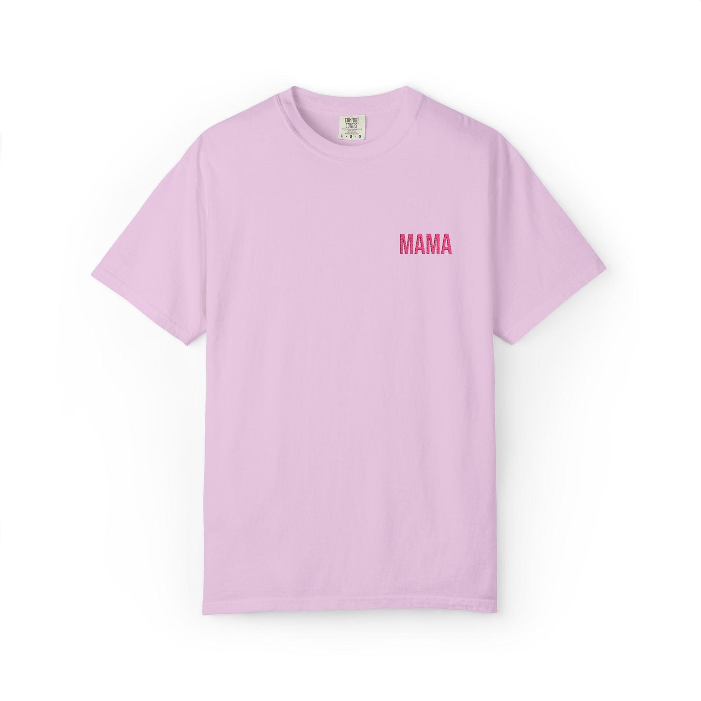 Mama Embroidered T-Shirt: Garment-Dyed Ring-Spun Cotton Tee
