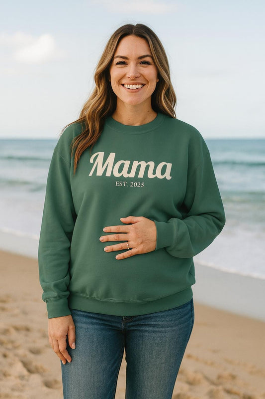 Mama EST. 2025 Sweatshirt | Mama Pullover Gift
