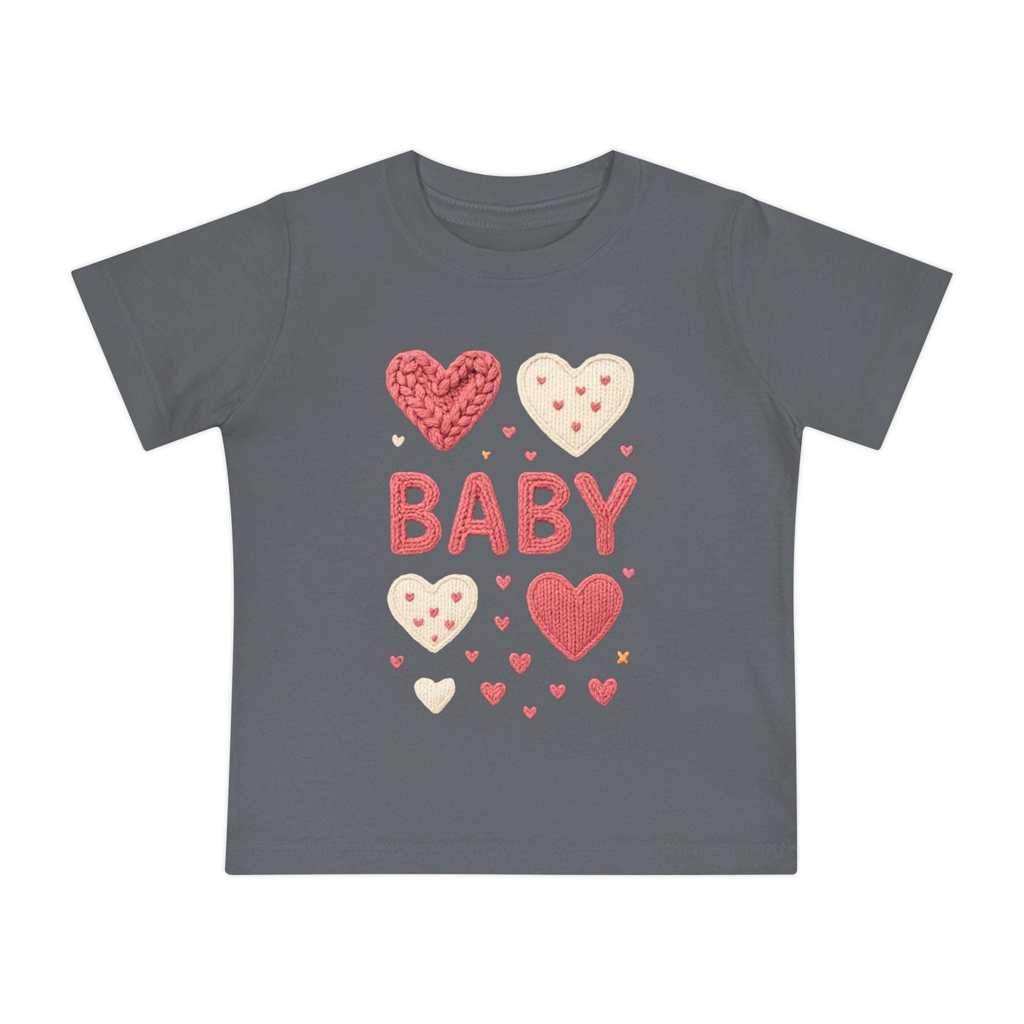 Baby Girl Heart Patch Shirt | Valentine Infant Tee