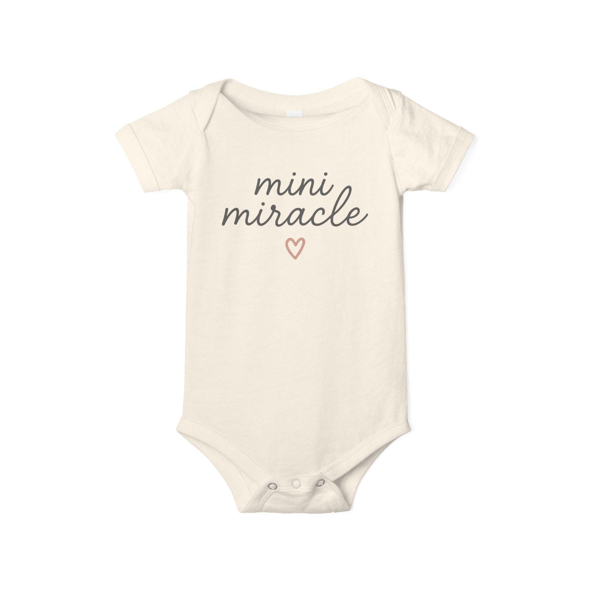 Mini Miracle Infant Onesie | Matching Baby and Mom Bodysuit for Baby