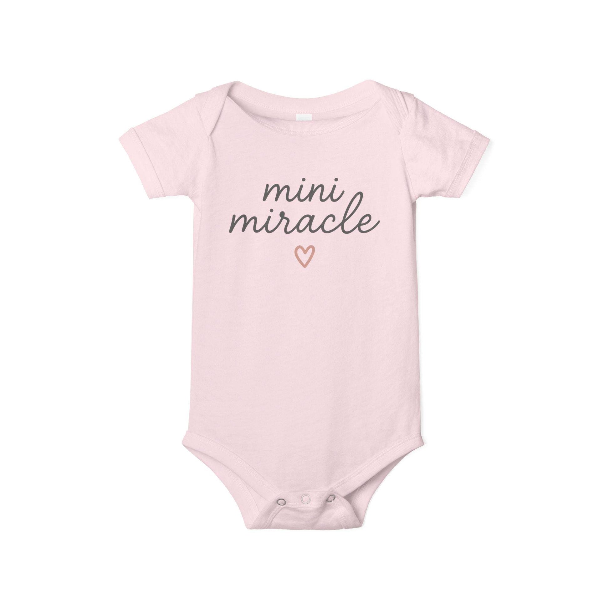 Mini Miracle Infant Onesie | Matching Baby and Mom Bodysuit for Baby