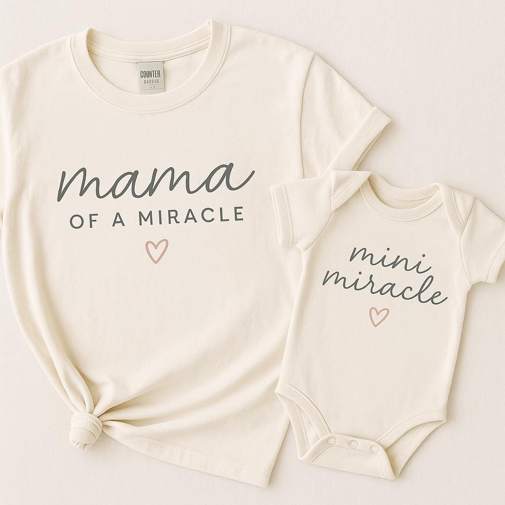 Mini Miracle Infant Onesie | Matching Baby and Mom Bodysuit for Baby