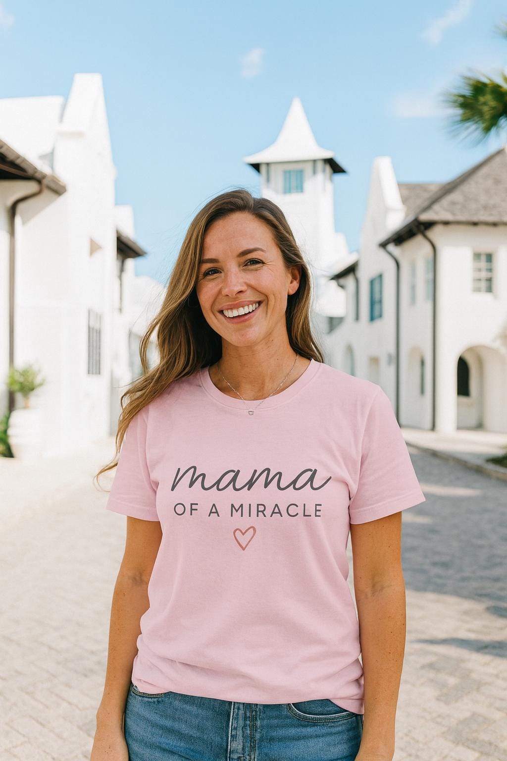 Mama Of A Miracle T-shirt | Matching Mom and Baby Shirt For Mom