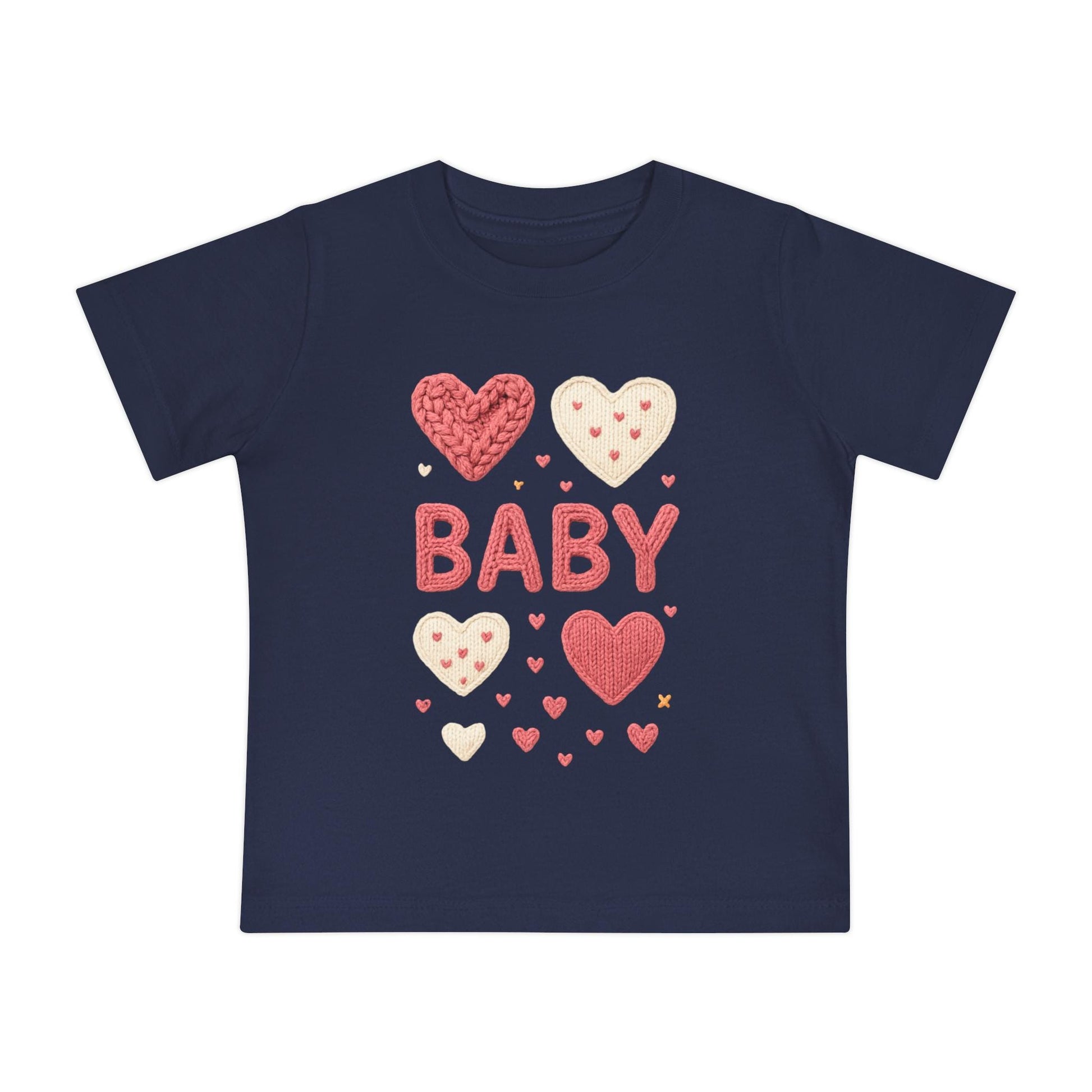 Baby Girl Heart Patch Shirt | Valentine Infant Tee