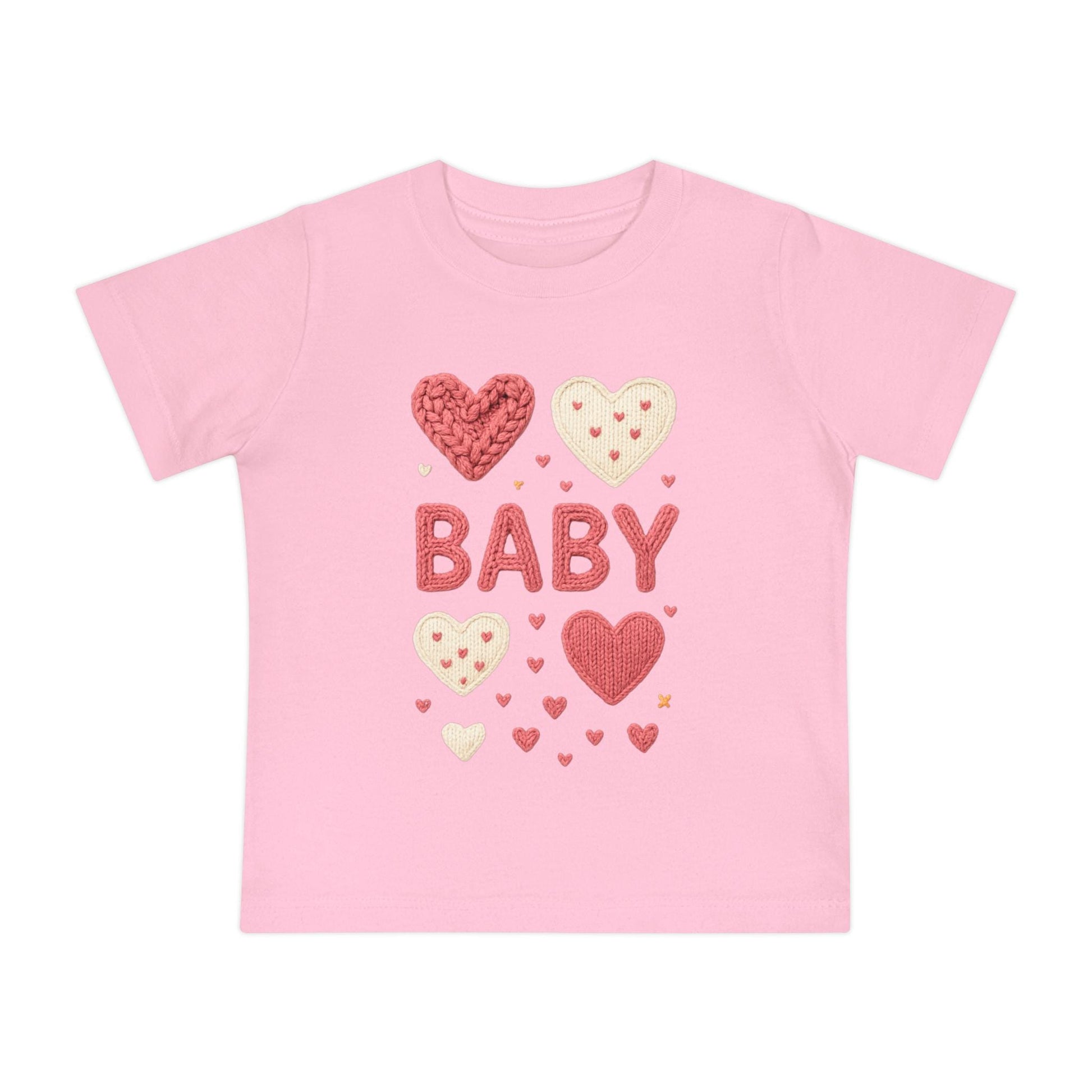 Baby Girl Heart Patch Shirt | Valentine Infant Tee