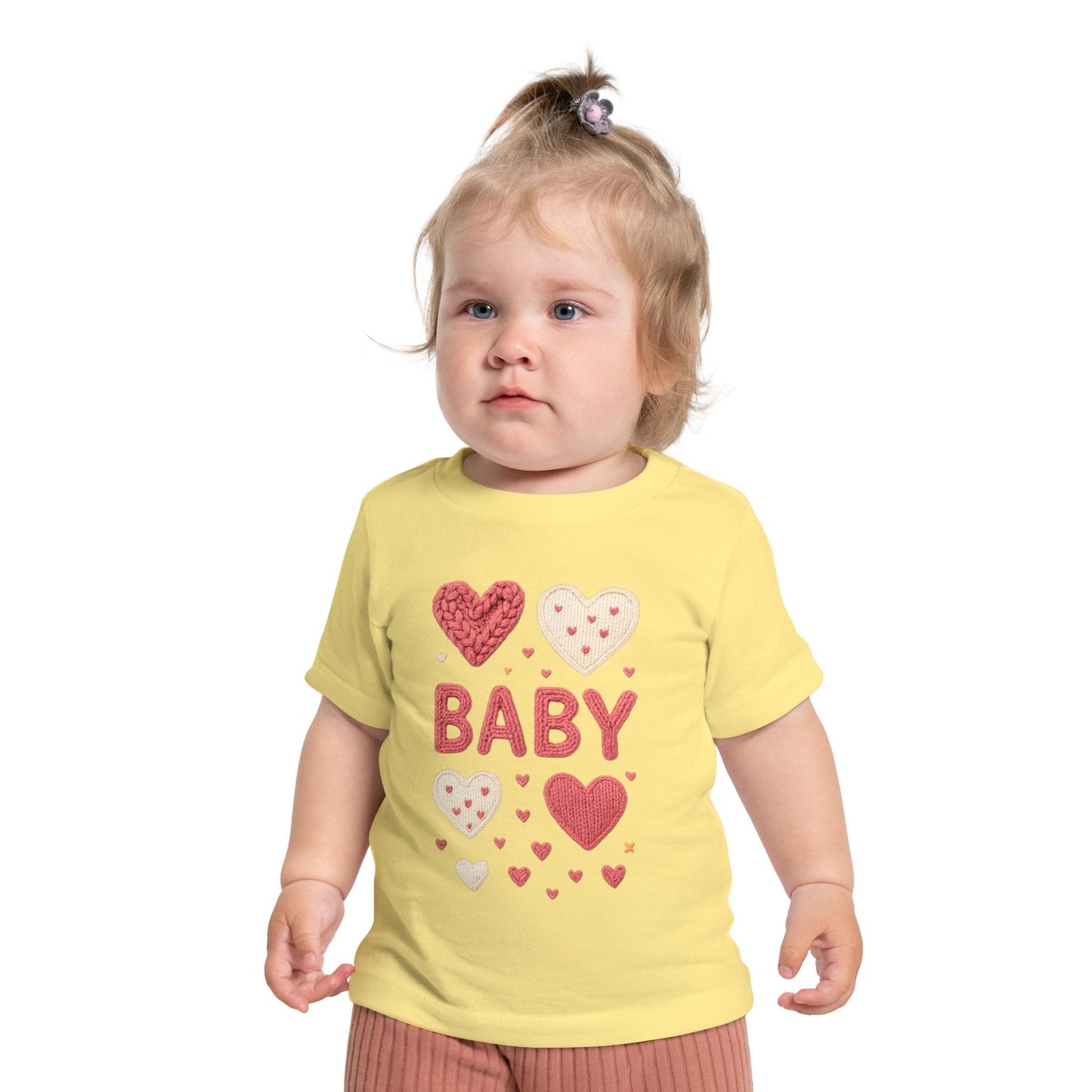 Baby Girl Heart Patch Shirt | Valentine Infant Tee