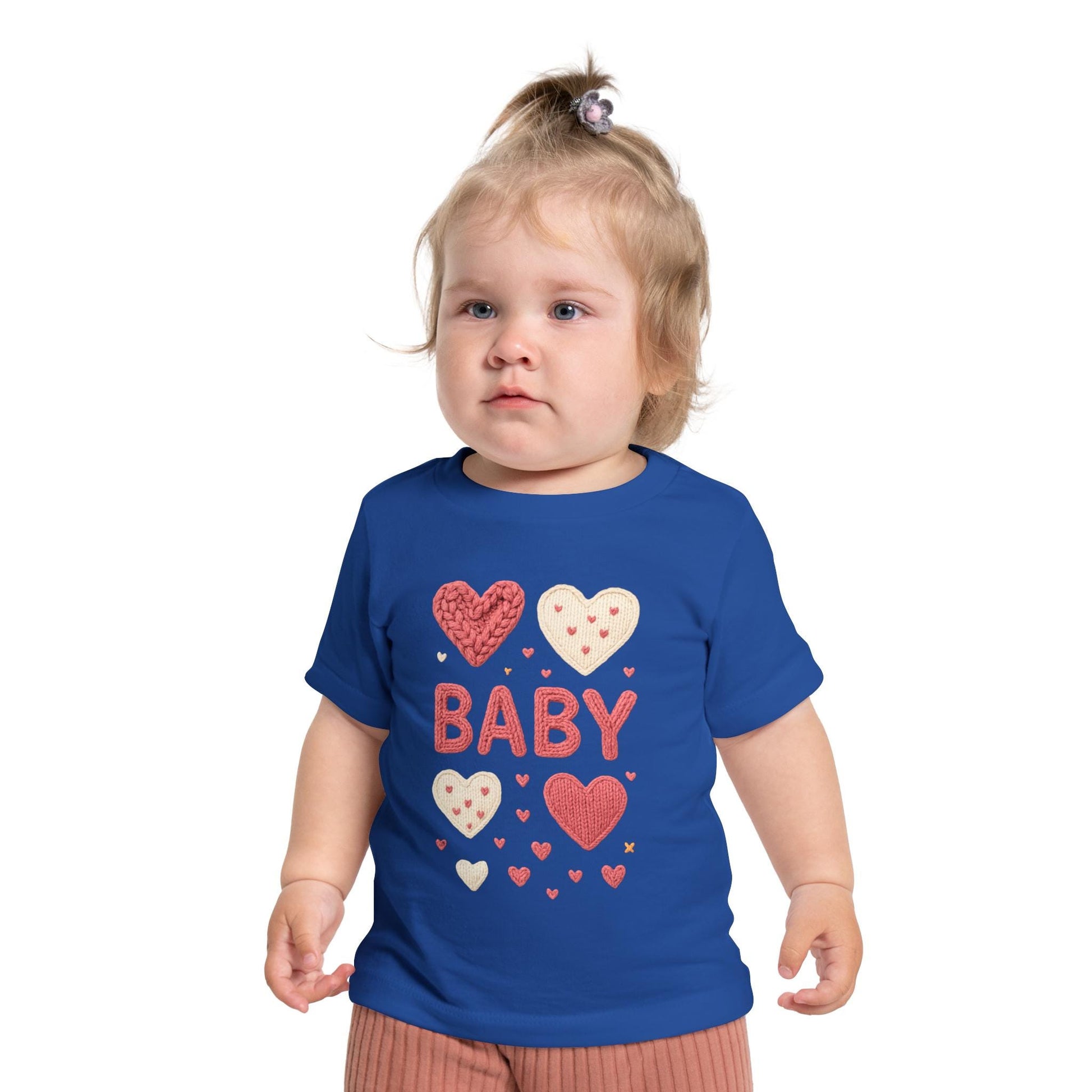 Baby Girl Heart Patch Shirt | Valentine Infant Tee